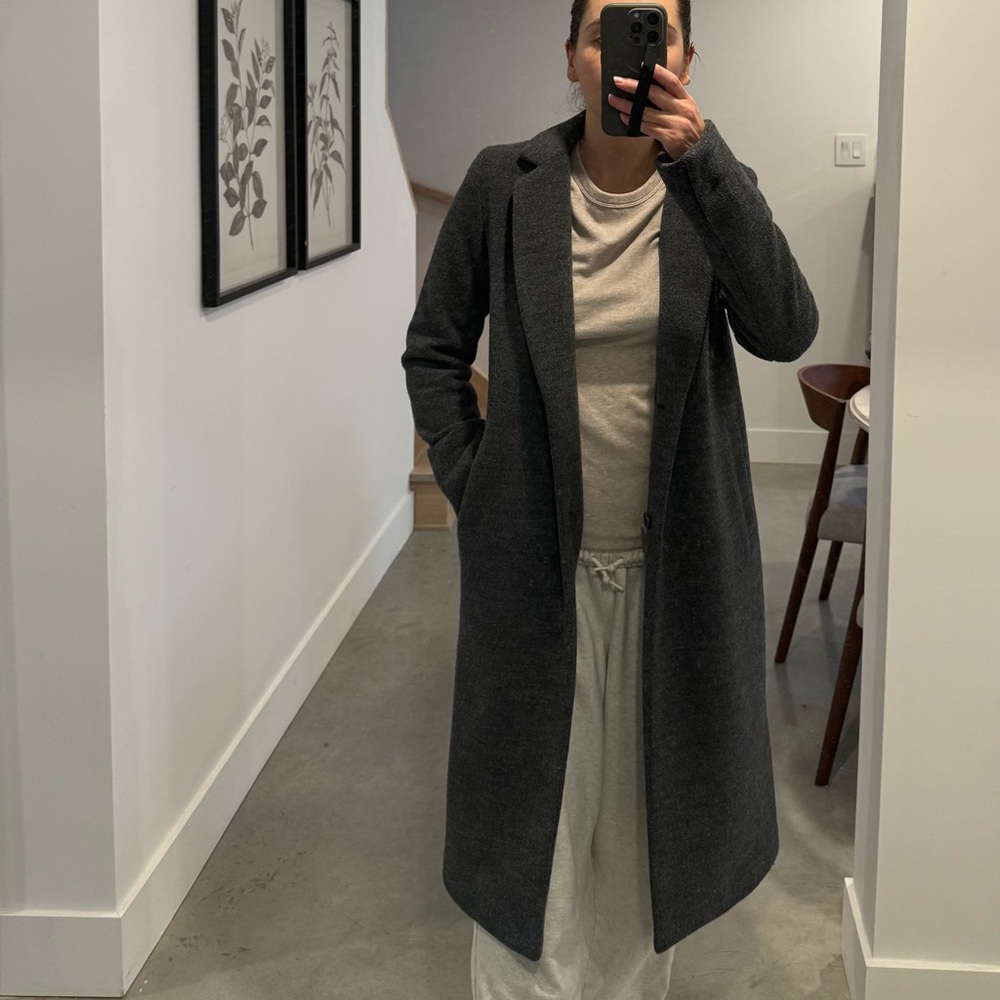 Oak & Fort women’s Gray Long Coat